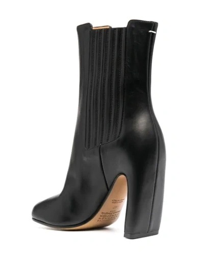 Shop Maison Margiela Tabi Ankle Boots In Black