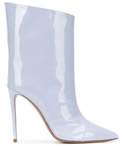 Shop Alexandre Vauthier Alex Pointed Boots In Blue