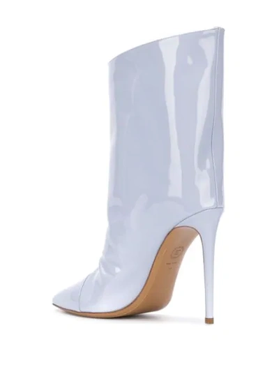 Shop Alexandre Vauthier Alex Pointed Boots In Blue