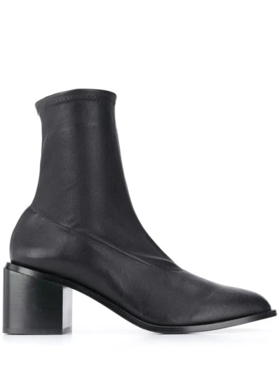 Shop Clergerie Xia Leather 75mm Boots In Black