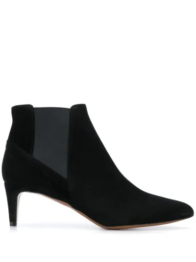 Shop Atp Atelier Suede Ankle Boots In Black