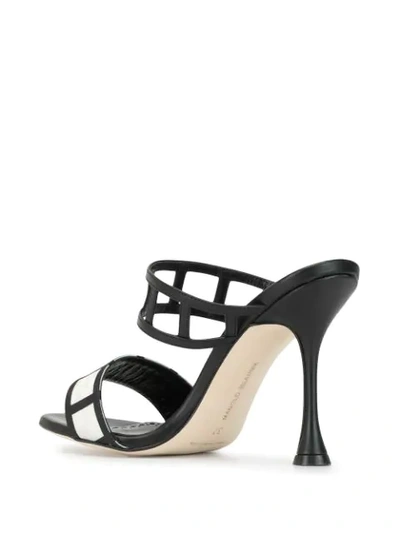 Shop Manolo Blahnik Abey 105mm Mules In Black