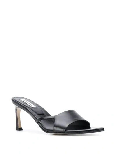 Shop Reike Nen Cut-out Pointed 70mm Sandals In Black