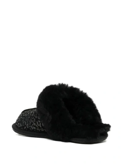 Shop Ugg Scuffette Ii Leopard Print Slippers In Black