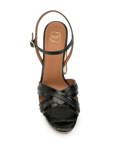 Shop Malone Souliers Mila 125mm Platform Sandals In Black