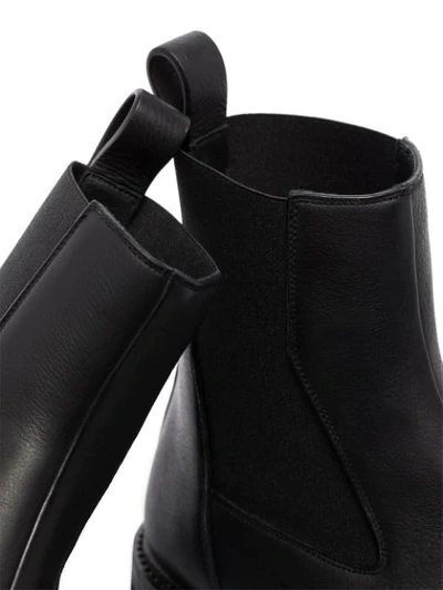 Shop Rick Owens Creeper Leather Ankle Boots In Black