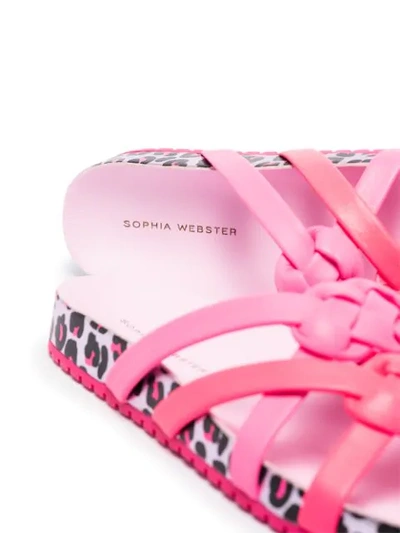 Shop Sophia Webster Ramona Leopard-print Sandals In Pink