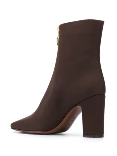 Shop L'autre Chose Zip-up Ankle Boots In Brown