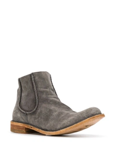 Shop Officine Creative Le Grand Textured Ankle Boots In Grey