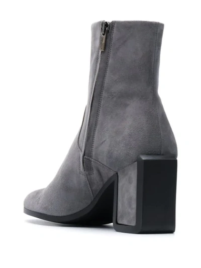 Shop Clergerie Carly Ankle Boots In Grey