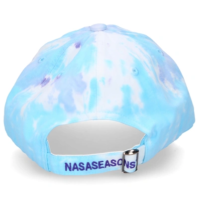 Shop Nasaseasons Unisex Snapback Cap Hollywoodland Cotton In Blue