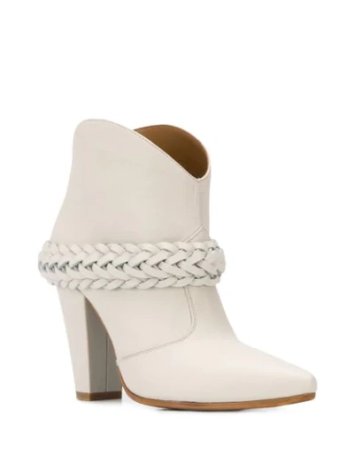 Shop Golden Goose Michelle Ankle Boots In White