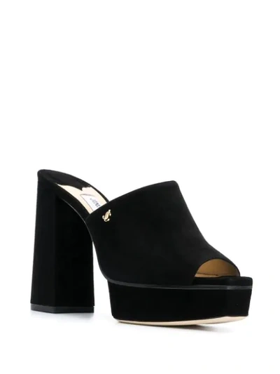 Shop Jimmy Choo Bethen 115mm Platform Mules In Black