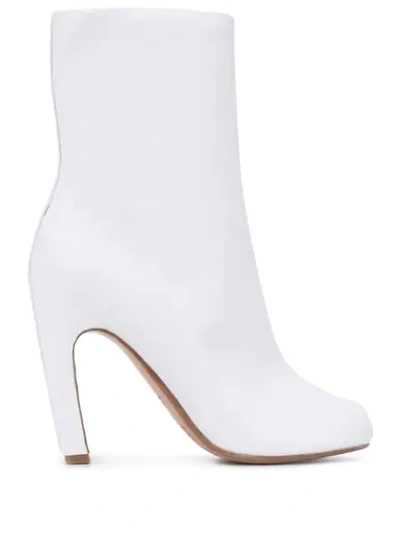 Shop Maison Margiela Tabi Boots In White