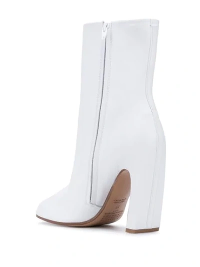 Shop Maison Margiela Tabi Boots In White