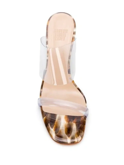 Shop Maryam Nassir Zadeh 90mm Olympia Sandals In Brown