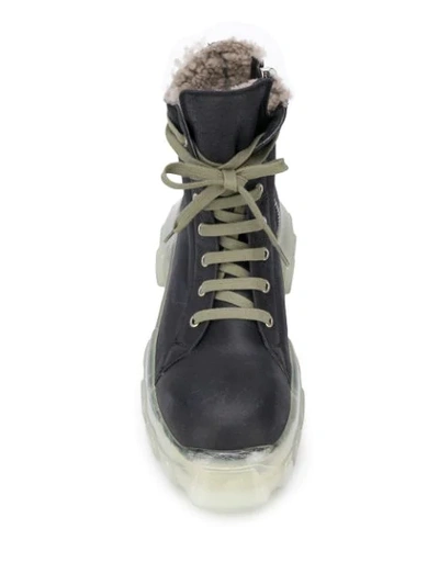Shop Rick Owens Lace-up Ankle Boots In Black