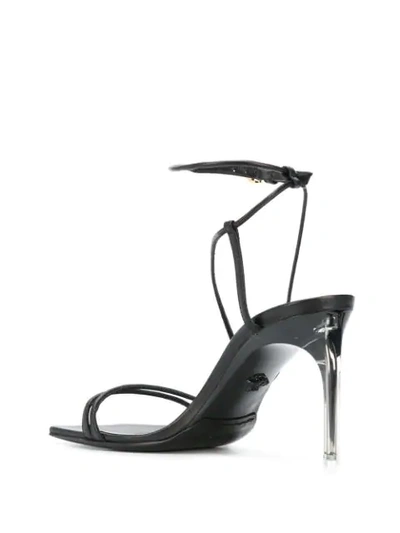 Shop Versace Antheia Sandals In Black