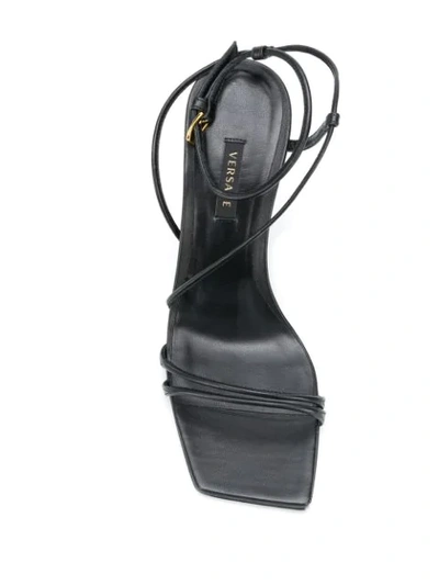 Shop Versace Antheia Sandals In Black