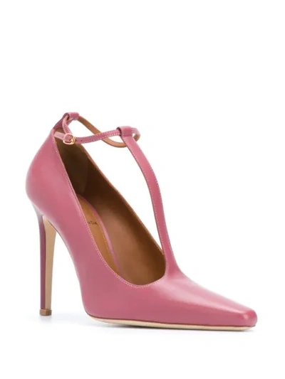 Shop Malone Souliers T-strap Pumps In Pink