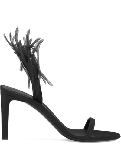 Shop Giuseppe Zanotti Fenice 105 Mm Sandals In Black