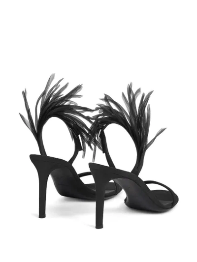 Shop Giuseppe Zanotti Fenice 105 Mm Sandals In Black