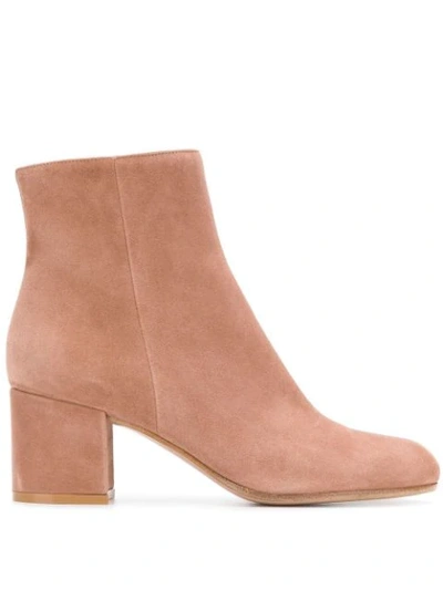 Shop Gianvito Rossi Margaux Boots In Neutrals