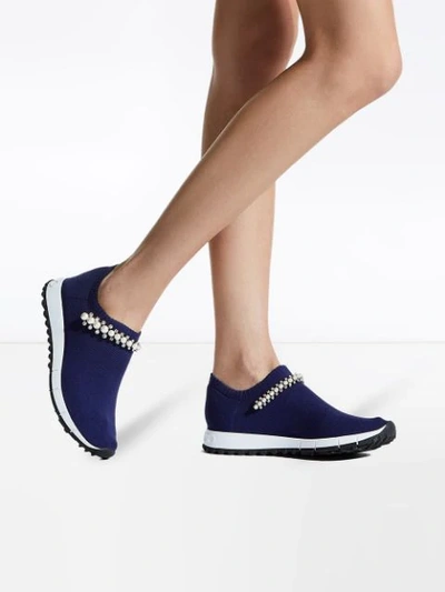 Shop Jimmy Choo Verona Low-top Sneakers In Blue