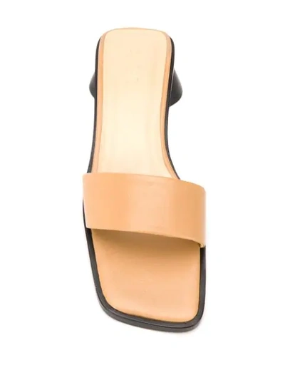 Shop By Far Carson Mules In Neutrals