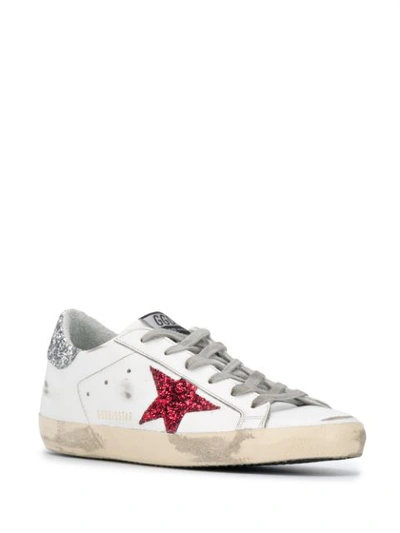 Shop Golden Goose Super-star Low-top Sneakers In White