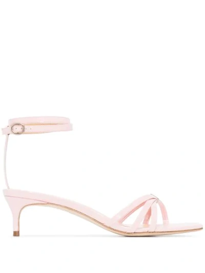 Shop By Far Kaia 50mm Strappy Sandals In Pink