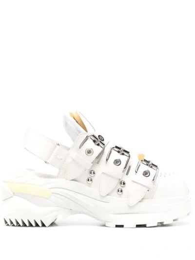 Shop Maison Margiela Retro Fit Sandals In White