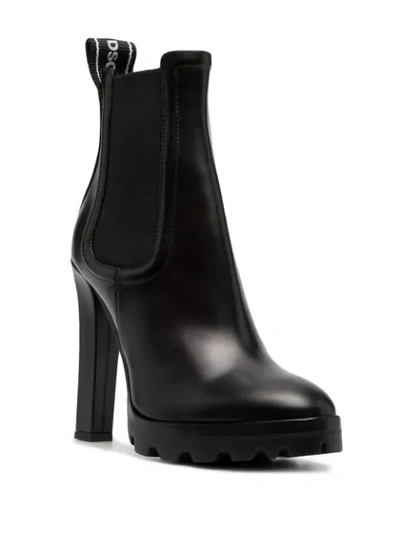 Shop Dsquared2 Heeled Chelsea Boots In Black
