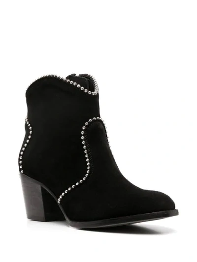 Shop Zadig & Voltaire Molly Stud-embellished Boots In Black