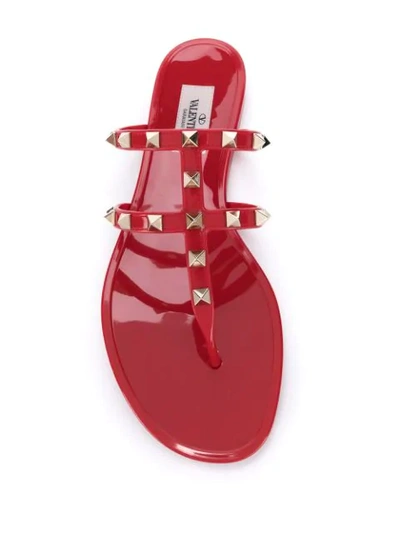 ROCKSTUD THONG-STRAP SANDALS