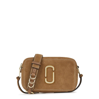 Marc Jacobs Softshot 21 Suede Crossbody Bag In Brown