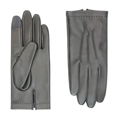 Shop Agnelle Gloves Loïc Tactile In Noir