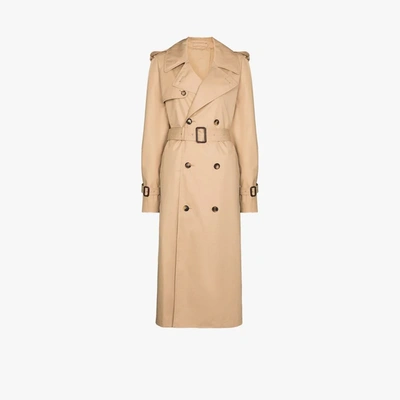 Wardrobe.nyc Neutral Double-breasted Trench Coat In Neutrals