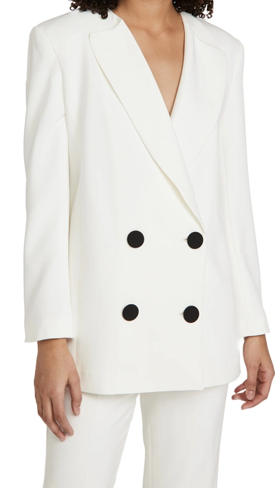 Anine Bing X Helena Christensen Claudia Blazer In White ModeSens