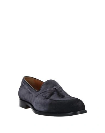 Shop Doucal's Man Loafers Slate Blue Size 7 Soft Leather