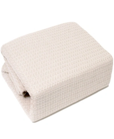 Lintex Marquis 100% Cotton Blanket, Full/queen In Ivory
