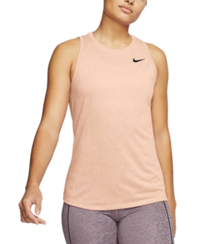 Shop Nike Women's Dri-fit Training Tank Top In Washed Coral/black