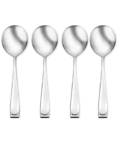 Shop Oneida Moda 4-pc. Soup Spoon Set In Stainless