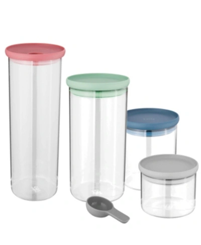Berghoff Leo Collection 4-pc. Covered Container Set And Scoop In Multi