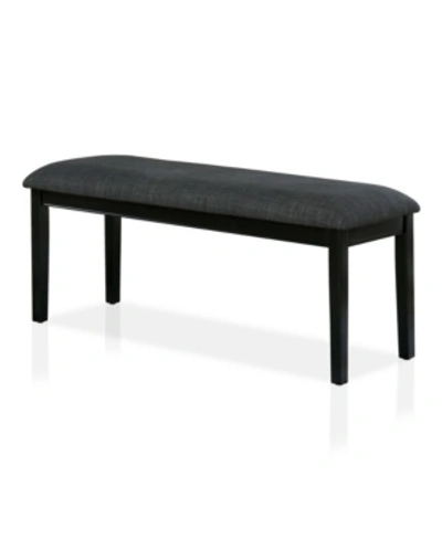 Shop Furniture Of America Euston Padded Seat Dining Bench In Black