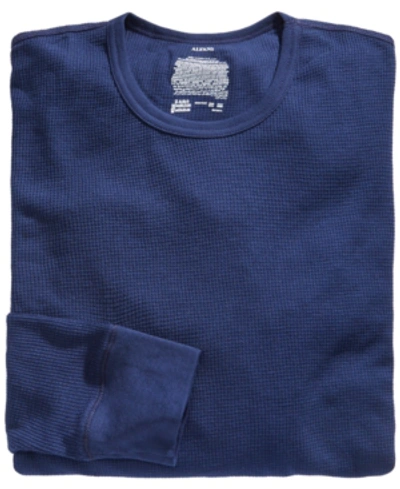 Shop Alfani Men's Big And Tall Thermal Undershirt, Created For Macy's In Navy