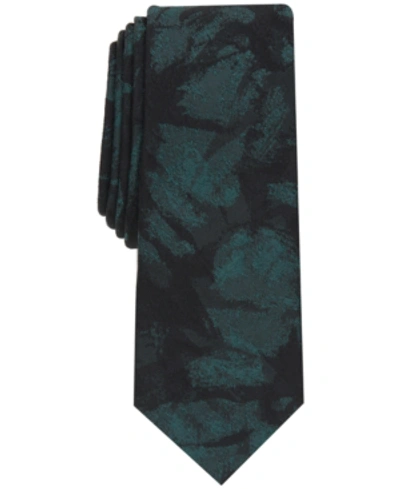 Shop Inc International Concepts Inc Men's Slim Abstract Floral Tie, Created For Macy's In Grey