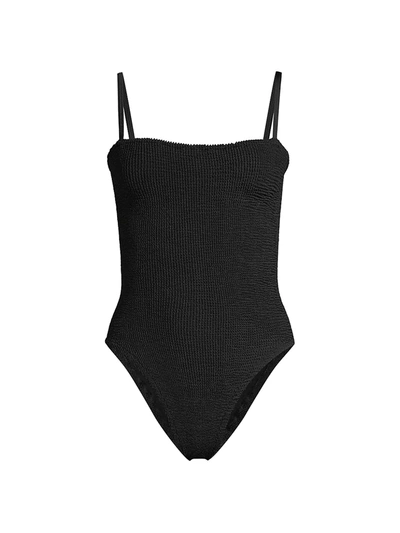 Shop Hunza G Women's Maria One-piece Swimsuit In Black