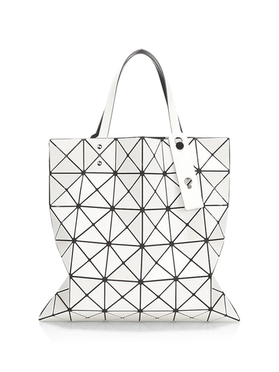 Shop Bao Bao Issey Miyake Lucent Matte Tote In Off White