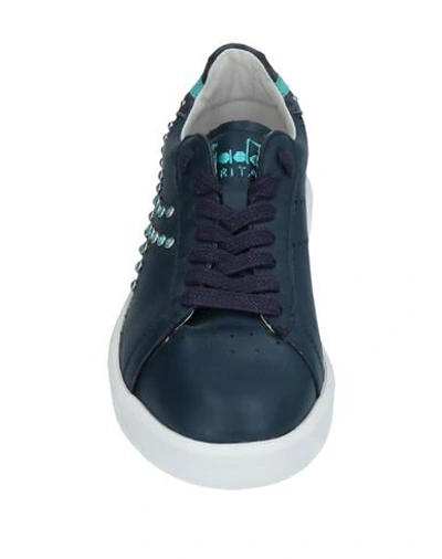 Shop Diadora Sneakers In Dark Blue